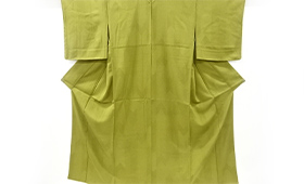 人間国宝 六谷梅軒 絽矢羽根に寄せ柄江戸小紋