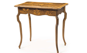 ガレ アイリス文テーブル