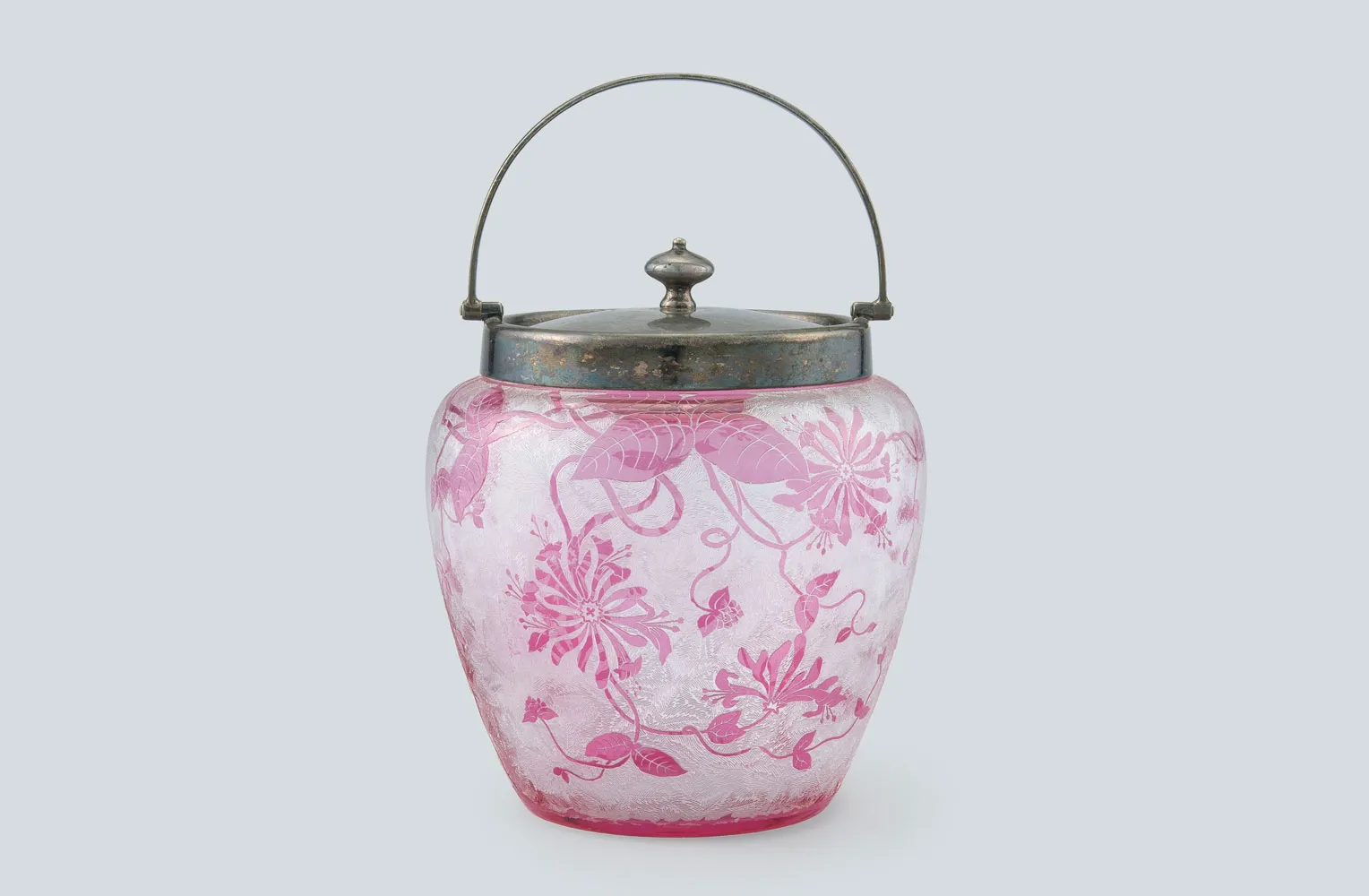 バカラ　スイカズラ文クッキージャー