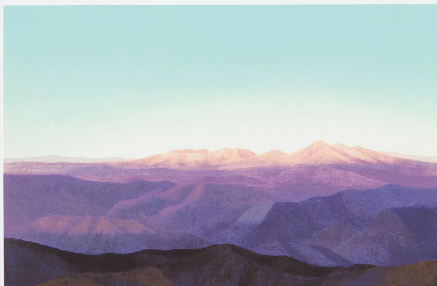 東山魁夷 残照(新復刻画)