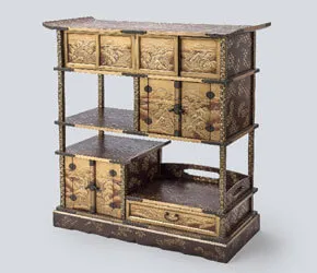 査定ポイント1.作家・時代の確認 蒔絵山水図書院棚