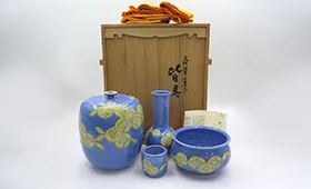 二代 手塚大示 七宝つなぎ 皆具