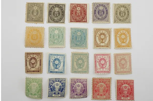 日本切手 旧小判切手 17種完