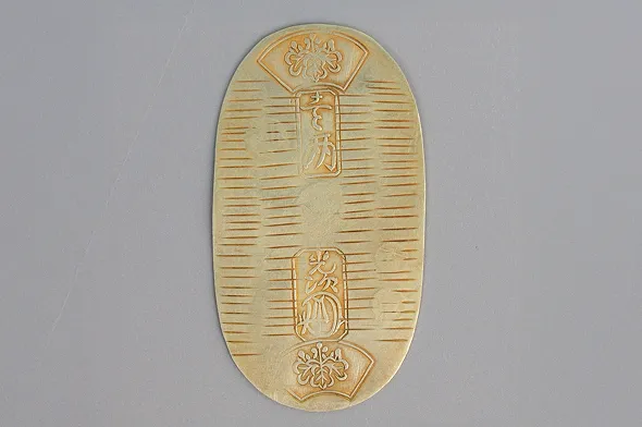 天保小判金 裏刻印「馬・神」